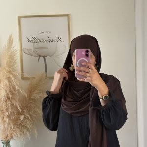 Voile couleur chocolat