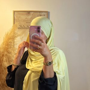 Voile Liquid' jaune pastel